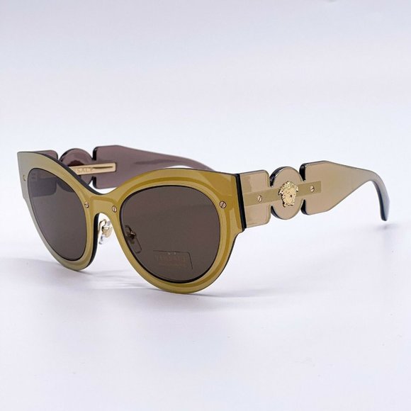 Sale! New Versace Gold Cat Eye Sunglasses